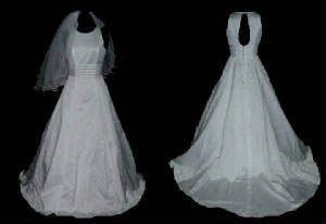 Gloria Vanderbilt & Davids Wedding Gown #1012-151