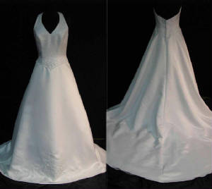 Paloma Blanca White Wedding Gown #2049-165