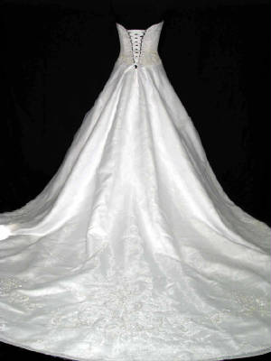 PreOwned Mori Lee Bridal Wedding Dress58 back jpg