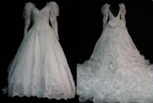 Vintage Wedding Bridal Gown #1060-202